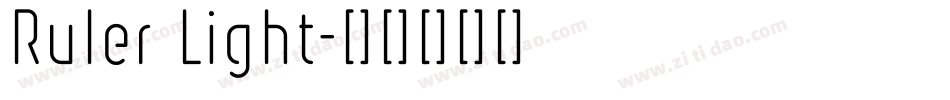 Ruler Light字体转换